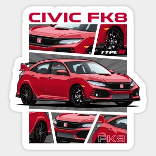 Civic Type R FK8 Sticker
